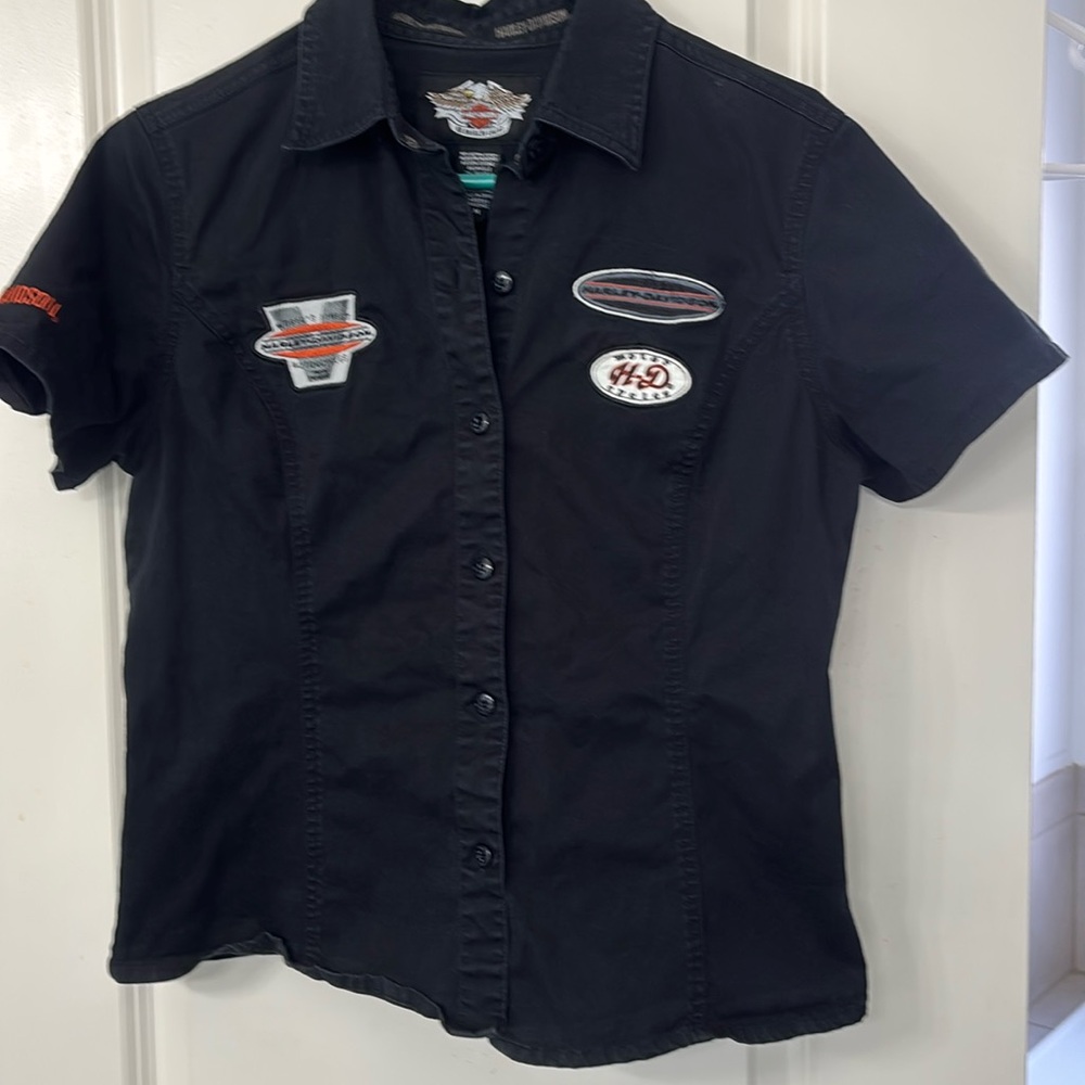 Harley Davidson short sleeve black top